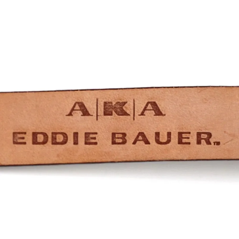 Eddie Bauer BROWN GENUINE LEATHER 3/4
